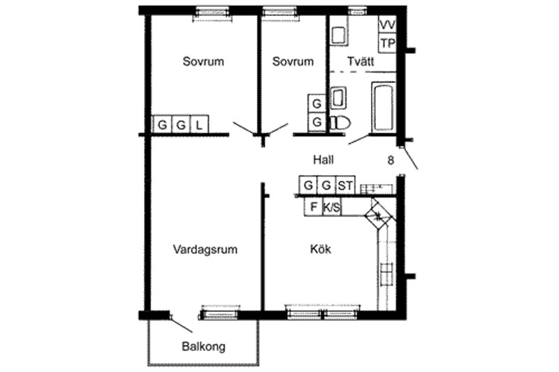 Skellefteå hyreslägenhet