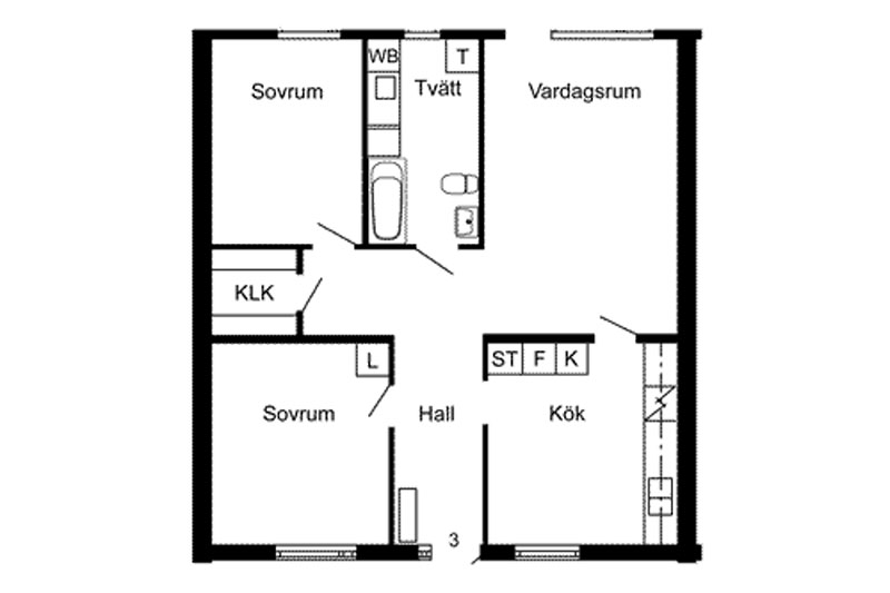 Skellefteå hyreslägenhet